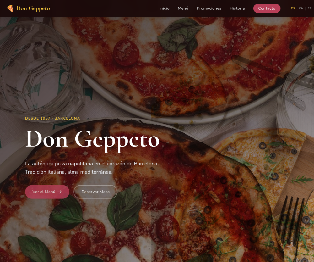 Don Geppeto — Pizzería Napolitana en Barcelona